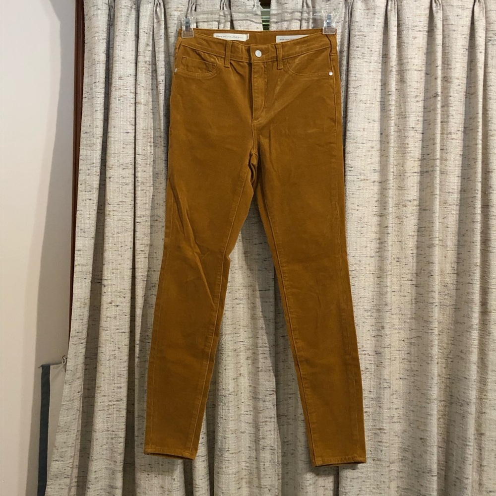 Pilcro and the Letterpress High-Rise Skinny Ankle Corduroy Pants
